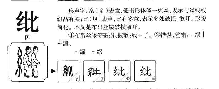 纰字五行属什么-纰字起名的寓意-纰字意思