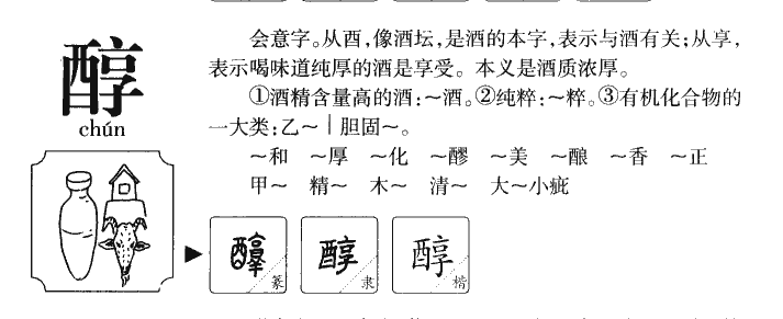 醇字五行属什么-醇字起名的寓意-醇字意思