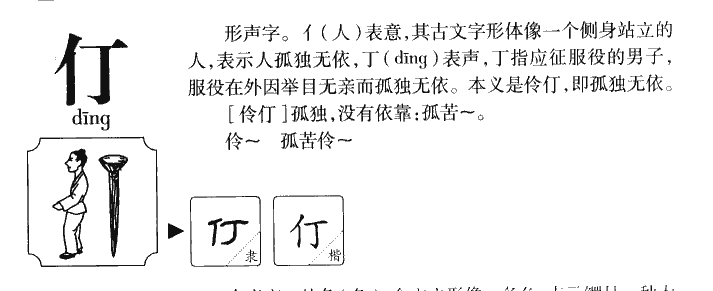 仃字五行属什么-仃字起名的寓意-仃字意思