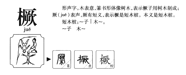 橛字五行属什么-橛字起名的寓意-橛字意思