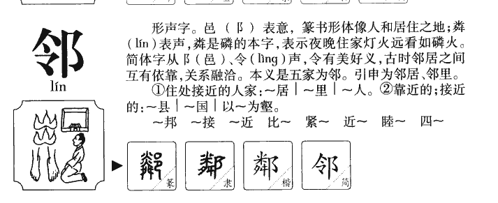 邻字五行属什么-邻字起名的寓意-邻字意思