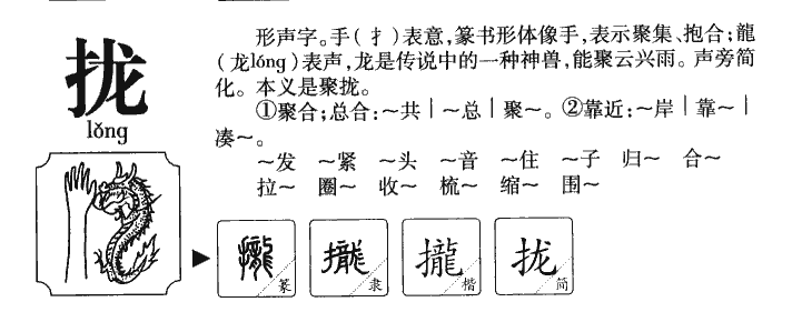 拢字五行属什么-拢字起名的寓意-拢字意思