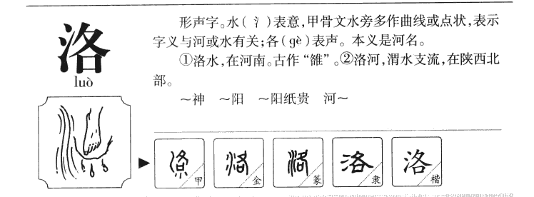 洛字五行属什么-洛字起名的寓意-洛字意思