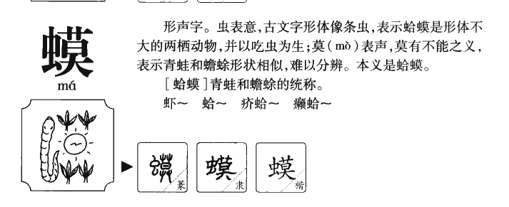 蟆字五行属什么-蟆字起名的寓意-蟆字意思