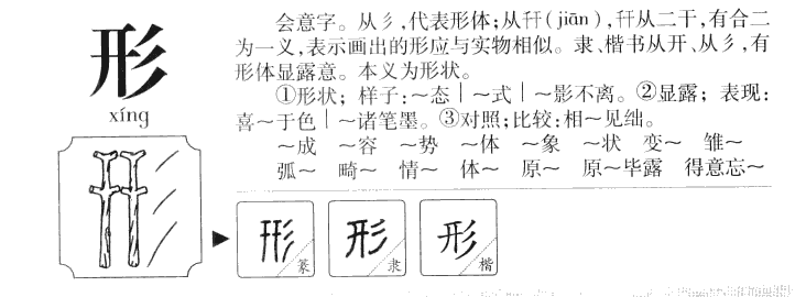 形字五行属什么-形字起名的寓意-形字意思